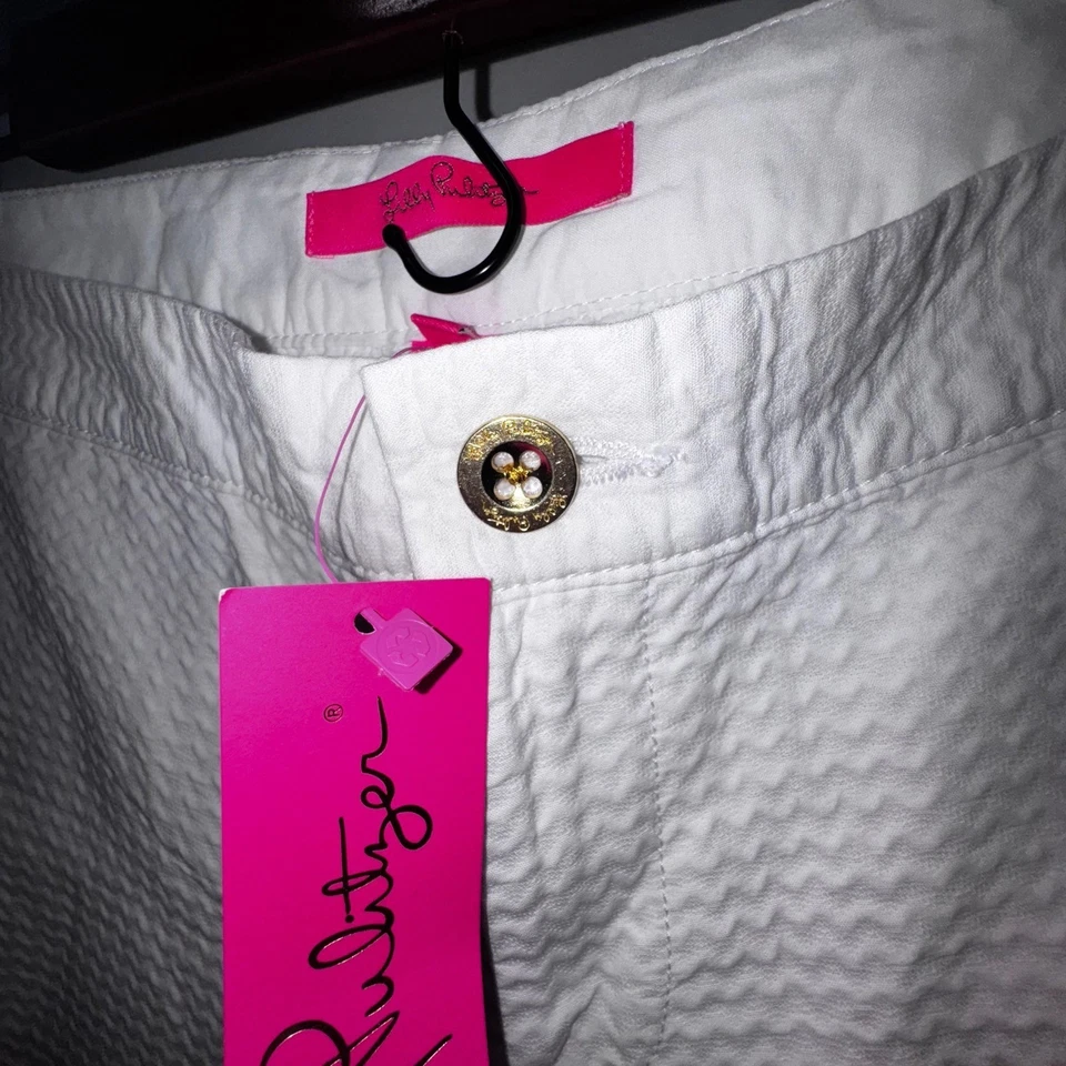 Pantalones Cortos Lilly Pulitzer Buttercup Vieira Resort Blanco Talla 8 Nuevos con Etiquetas $70 Foto 3 de 4