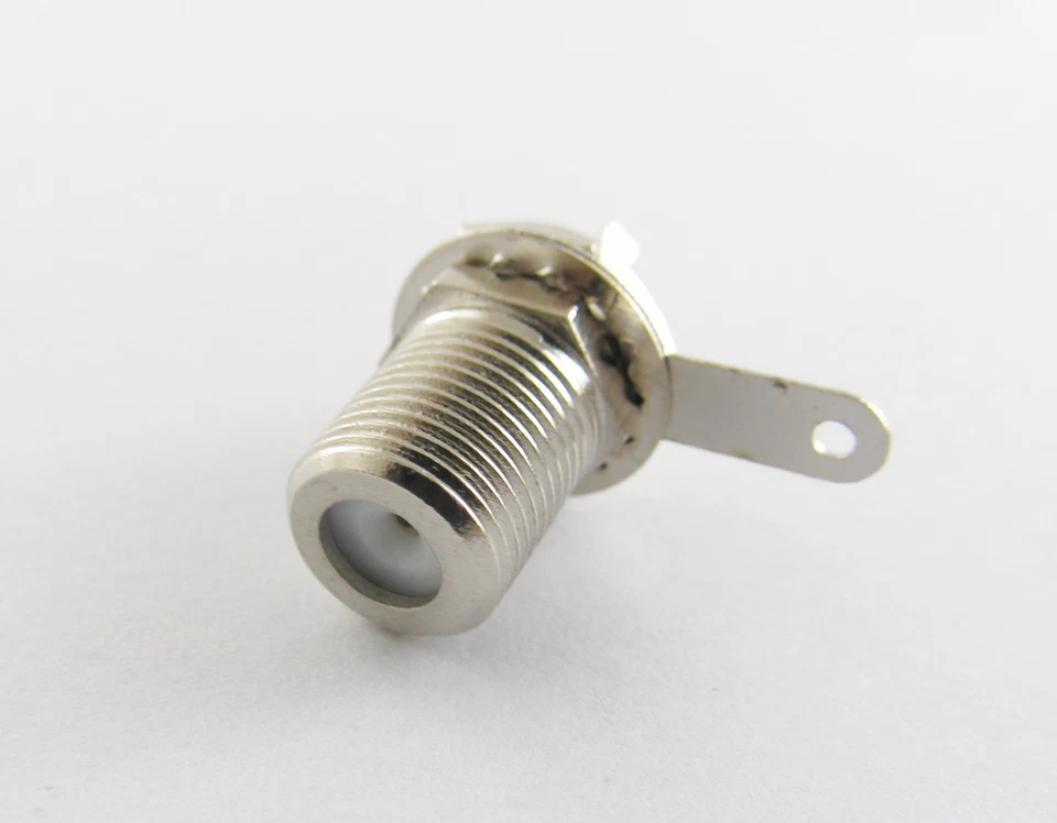 10x F Female Jack With Nut Bulkhead Sraight Deck Mount Clip Solder RF Connector - Image 3 of 4