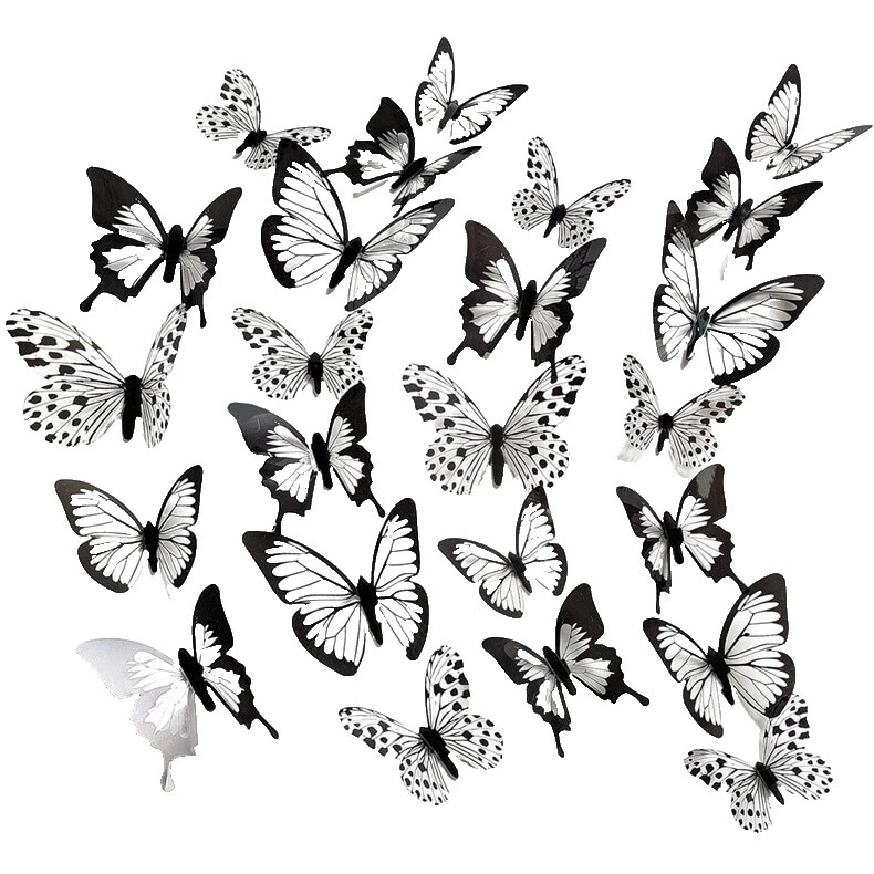 Mariposa Amor Y Corazones Calcomanías decorativas y vinilo arte