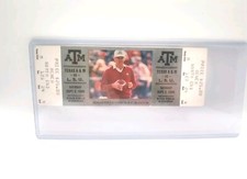 RC Slocum NCAA Debut Ticket Full Stub Texas A&M vs LSU HOF Head Coach 9/2/1989