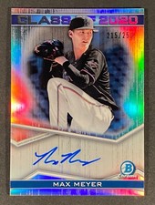 2020 Bowman Chrome Max Meyer RC DRAFT CLASS OF 20 AUTO 215/250 #C20AMM