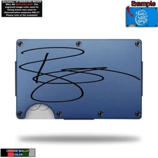 Metal Wallet Minimalist Laser Engraved with David Bowie