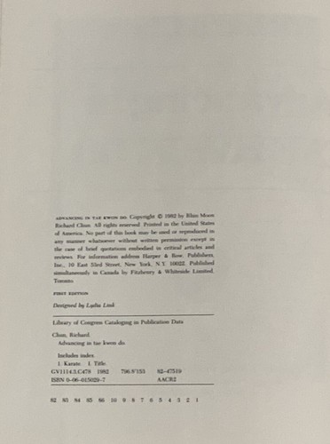 Fortschritte in Tae Kwon Do von Richard Chun Vintage Buch - Bild 3 von 6