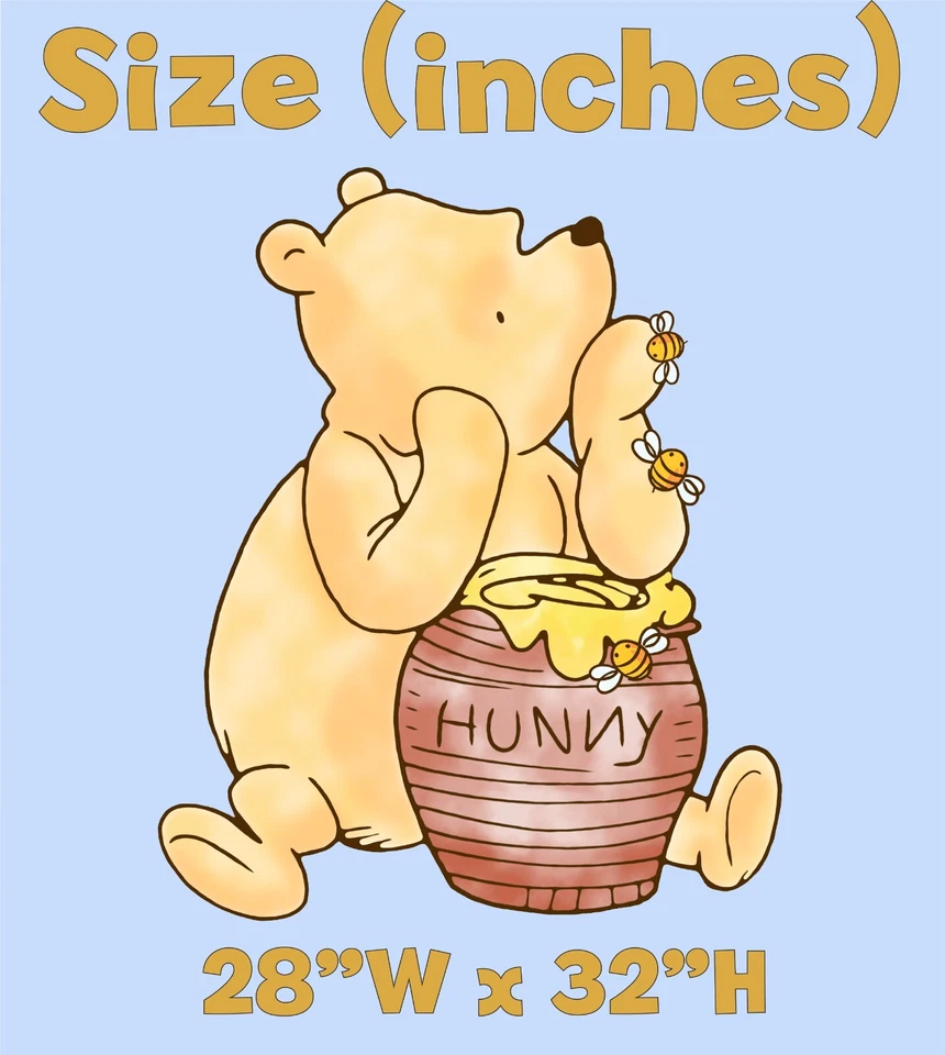 Decoración recortada clásica de Winnie the Pooh, cumpleaños bebé oso miel, baby shower Foto 2 de 4