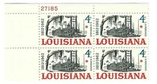 STAMP US SCOTT 1197 "Louisiana Riverboat" 4 CENT 1962 MNH PB OF 4 #27185