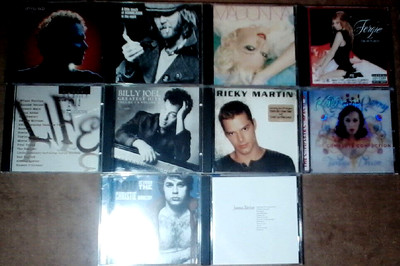 Lot of 10 POP / ROCK CDs - Fergie Madonna Katy Perry James Taylor Billy ...