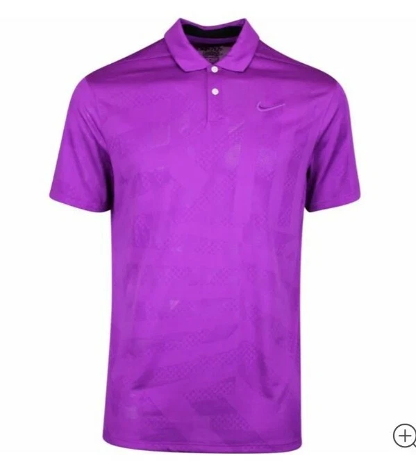 NIKE MENS DRI FIT VAPOR GOLF POLO SIZE SMALL VIVID PURPLE CK5924