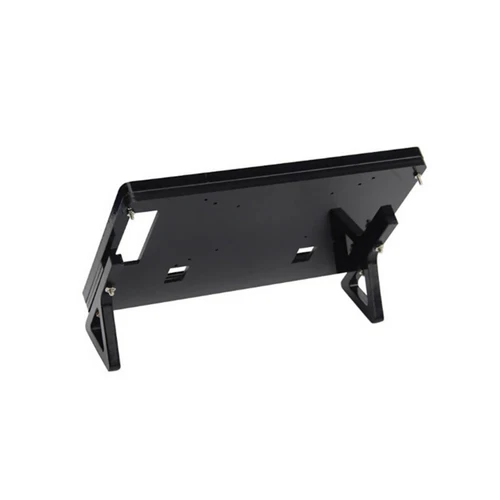 Black Front & Back Shell + Base + Screws For 7 inch Raspberry Pi 2 B LCD Screen
