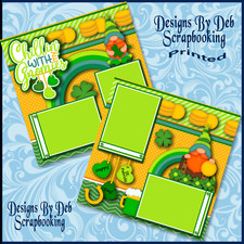 CHILLIN WITH MY GNOMIES Premade Scrapbook Pages paper printed layout DBDS