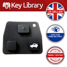 Toyota Remote Key Fob 2 & 3 Button Rubber Key Pad for Avensis Corolla RAV4 Yaris