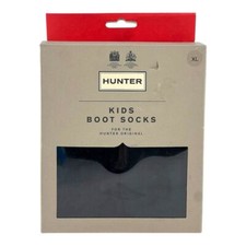 Hunter Kids Boot Socks Black XL Warm Winter Casual Unisex