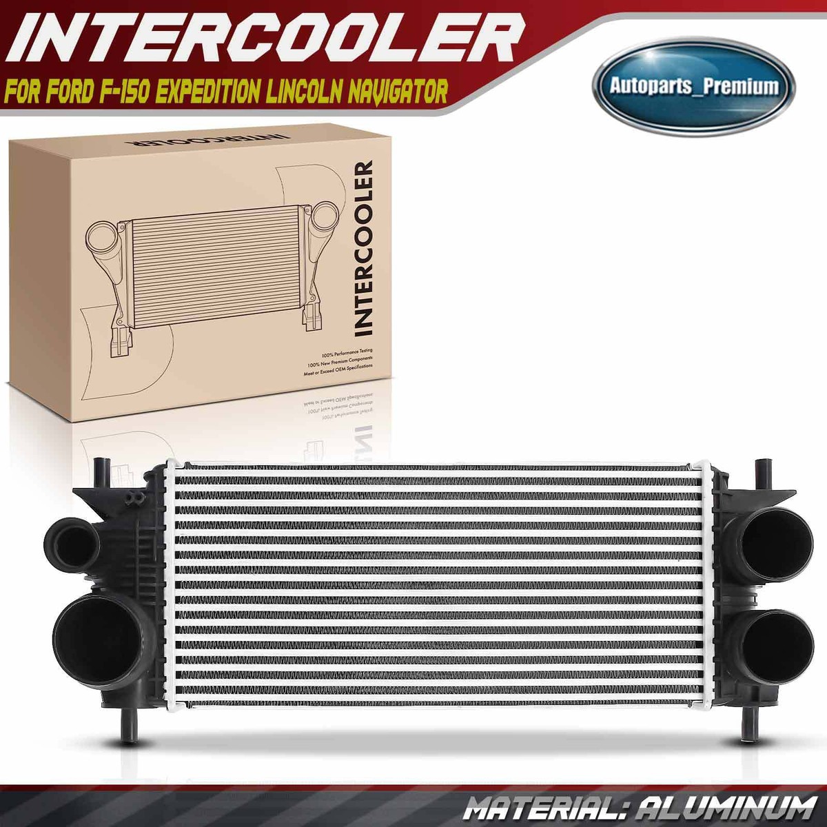 A-Premium Turbo Intercooler Compatible With Ford F-150 2015