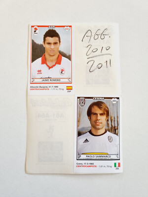 FIGURE JAIME ROMERO BARI-SAMMARCO CESENA FOOTBALLERS 2010-2011 UPDATE