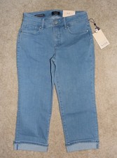New Womens NYDJ Not Your Daughters Jeans 2 Marilyn Straight Crop Cuffed Stretch