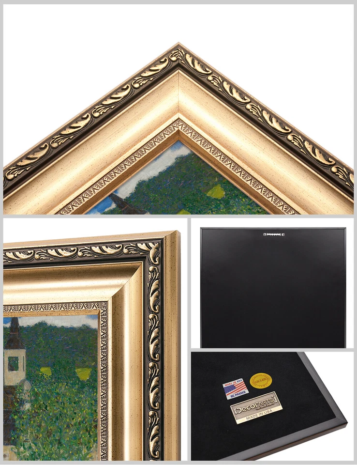 Arte de parede DECORARTS Water Castle por Gustav Klimt impressão giclée 22" x 22" - Imagem 2 de 4