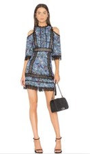 Alice + Olivia Gatz Cold Shoulder Mini Dress Women Size 2