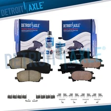 Front and Rear Ceramic Brake Pads for 2004 2005 2006 2007 Toyota Highlander
