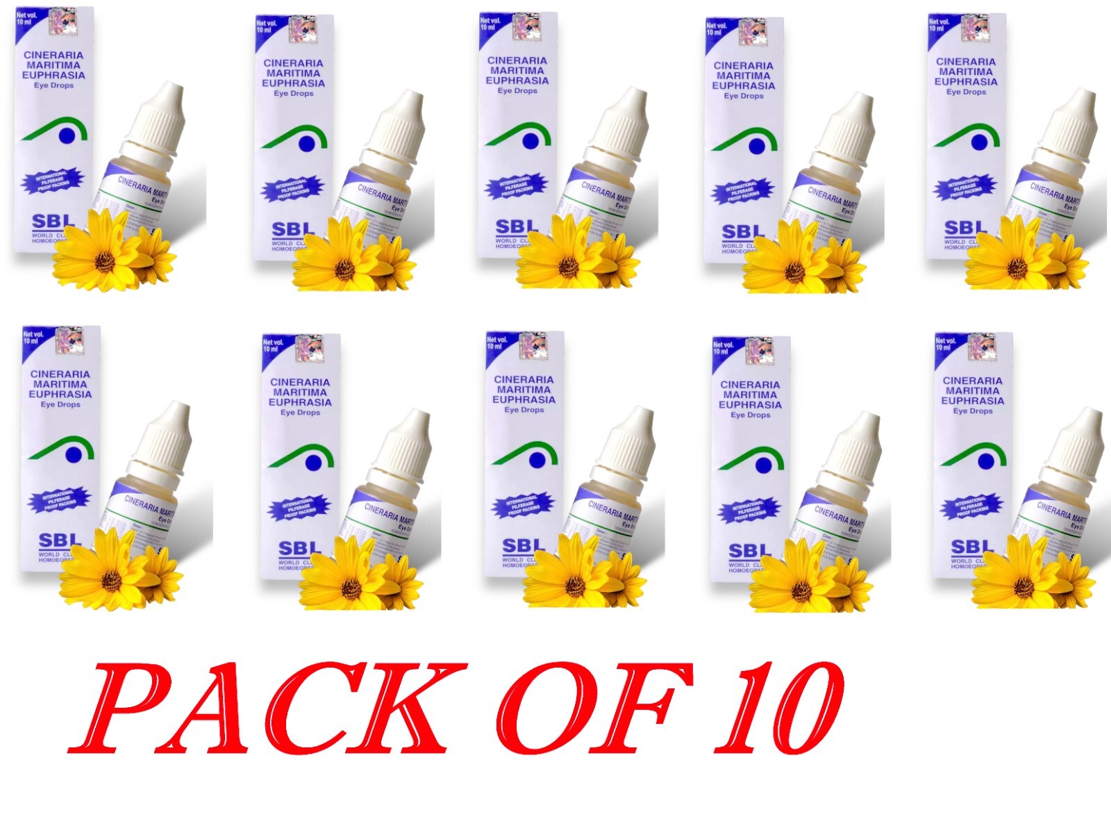 10ml X 10 Natural Relief For Eye Strain & Vision | Free Ship