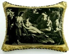 Lee Jofa Vintage "Les Lois de Lycurge" Toile designer Pillow With insert