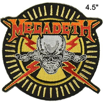 Megadeth 'Hazard Logo' Aufnäher Zum Aufbügeln - NEU & OFFIZIELL