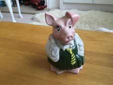 Vintage Wade Natwest Pig Annabel Green Piggy Bank Money Box Inc Original Stopper