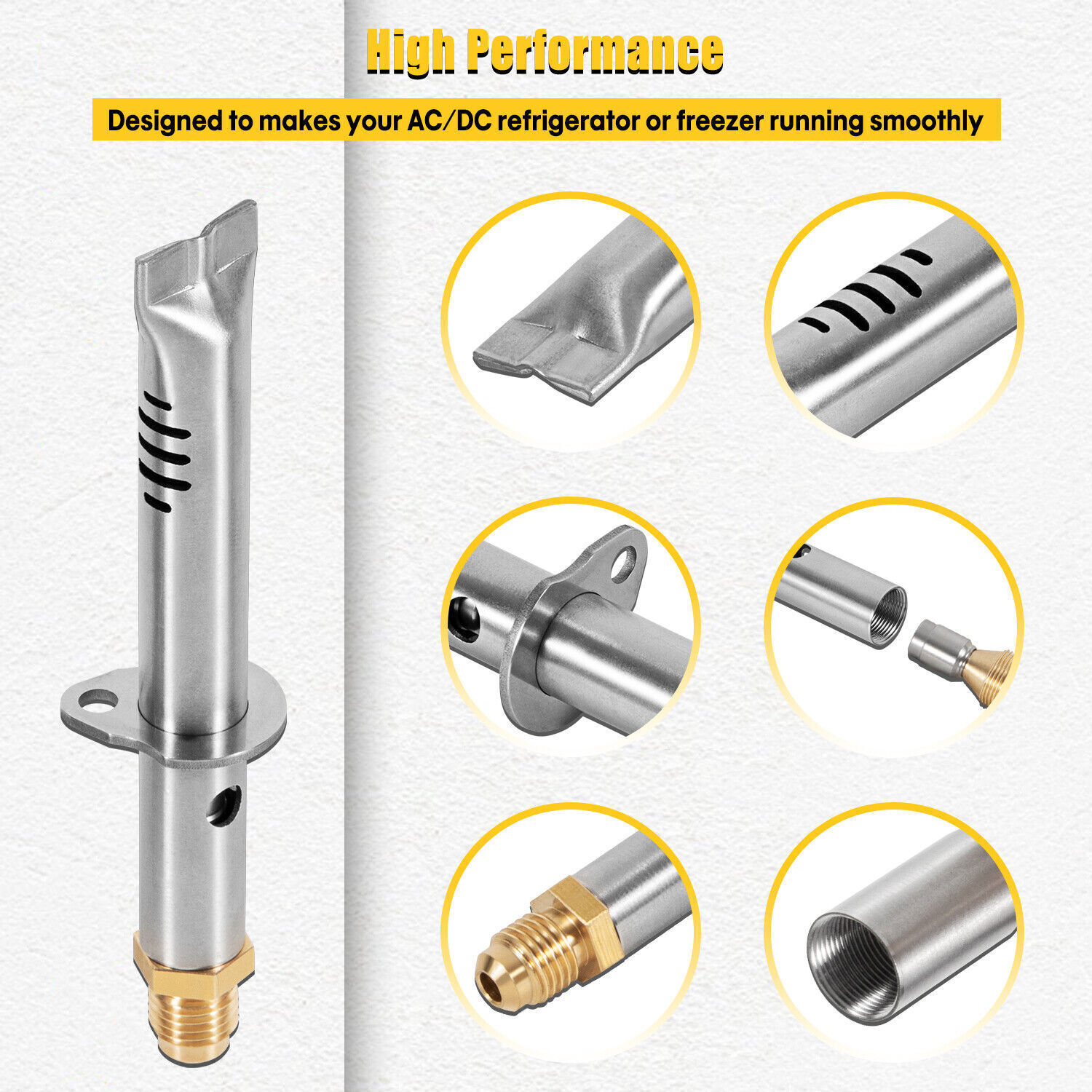 For Norcold 621957 Refrigerator Burner Orifice Assembly with Orifice Adapter