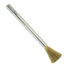 Dental Brass Bur Brush Telescopic Adjustable Handle Brass Wire Bristles