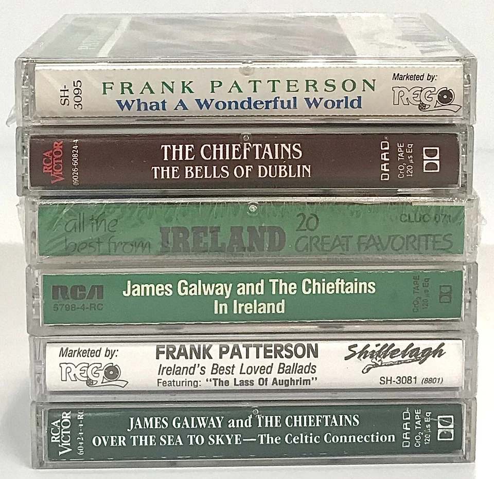 Irish Music Lot of 6 Cassette Tapes James Galway, Chieftains, Frank Patterson - Image 2 of 3