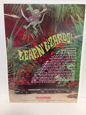 ROCKTRON CHAMELEON GUITAR EFFECTS - 1992 GUITAR PRINT AD.  11 X 8.5  x3