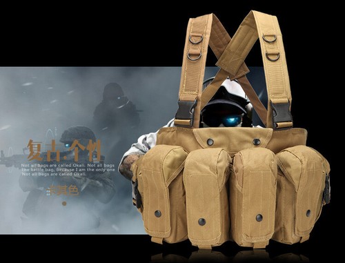 New Russian Special Forces Tactical Vest Ak Chest Hanging Armor Chest Rig Bags - Bild 11 von 26