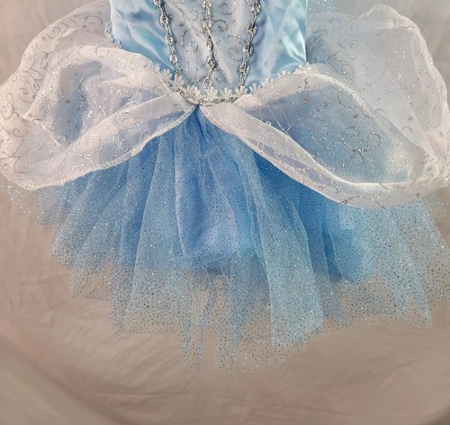 Princess Cinderella Costume Girls Infant 6-12 Months Blue Dress Disney Baby New - Picture 6 of 9
