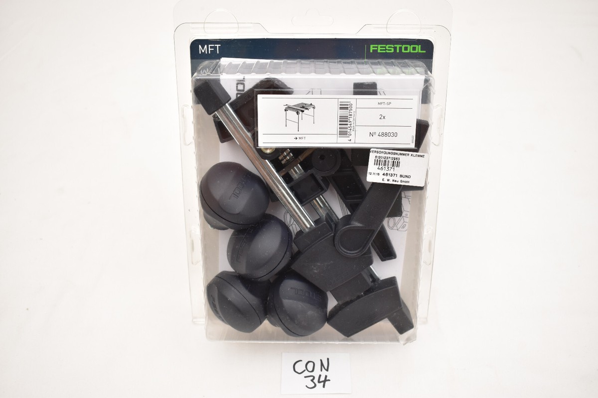 Festool 488030 MFT-SP Fixed Clamps, Black