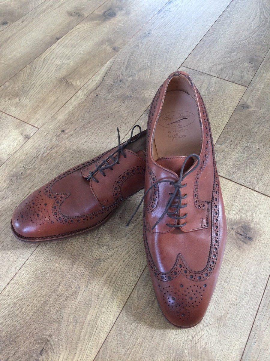NEW ALFRED SARGENT FOR JCREW AMERICAN BROGUES MAHAGON BROWN  display picture 3