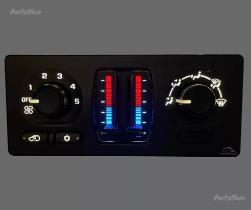 03-06 Silverado Sierra Heater A/C Climate Control No Defrost WHITE LED