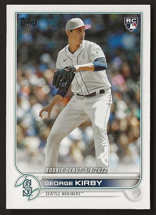 2022 Topps Update Series George Kirby #US290  ROOKIE Debut - Mariners