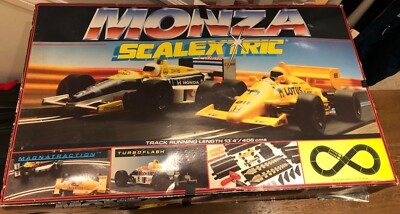 Scalextric Monza Grand Prix Set Boxed, Used, Not Fully Working