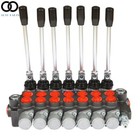 7 Spool Hydraulic Directional Control Valve P40 Double Acting Cylinder 60L 13Gpm