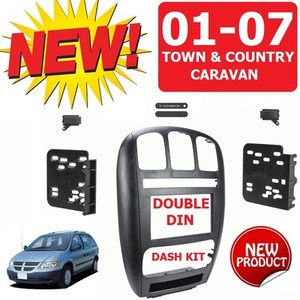 01-07 CARAVAN / TOWN &amp; COUNTRY Car Radio Stereo Installation Double Din Dash Kit