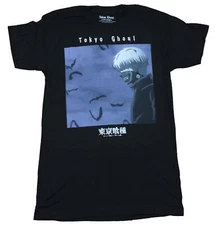 Tokyo Ghoul Adult New T-Shirt  -  Gray Skies Bat and Ghoul Box Pic
