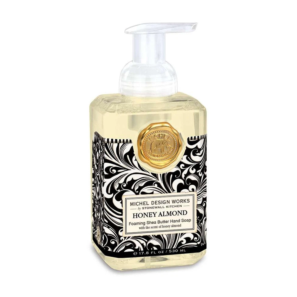 MICHEL DESIGN WORKS Foaming Hand Soap Honey Almond Shea Butter Luxury Hand Wash Gift Idea 530ml