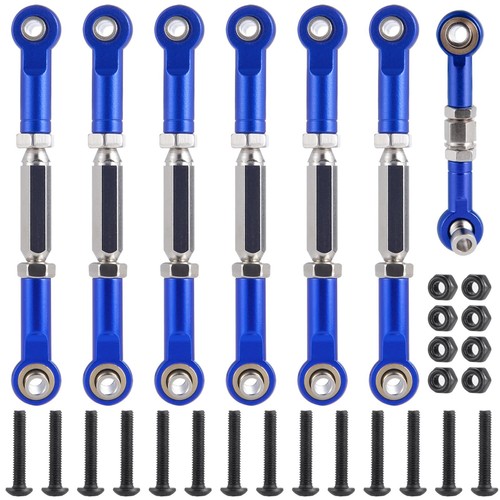 7PCS Aluminum Turnbuckles Links for Traxxas 1/10 Slash Rustler Stampede RC - Picture 5 of 8