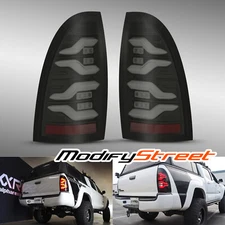 Fit 05-15 Toyota Tacoma LUXX-Series LED Tail Lights Repalcement Pair Black