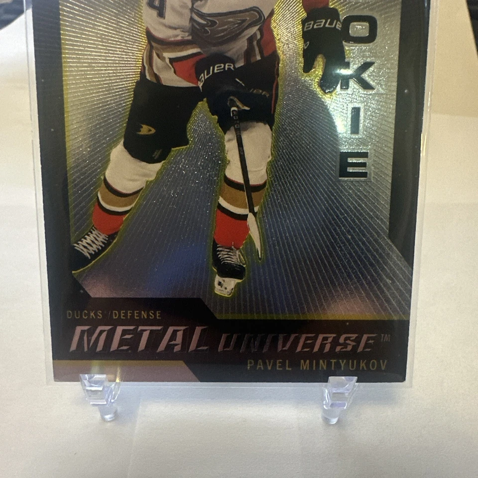 2023-24 SkyBox Metal Universe Rookie  #R-40 Pavel Mintyukov - Image 2 of 4