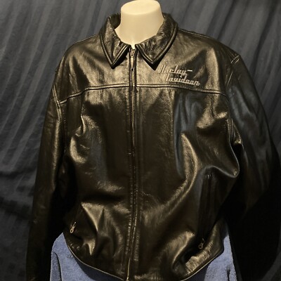 Harley Davidson Black Leather 4XL Jacket 97023-06VM HD | eBay