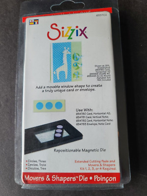 Sizzix Movers & Shapers Repositionable  Magnetic Die Three Circles