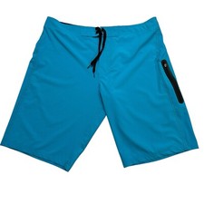 Ocean Pacific Shorts Men 36 x 12 Blue OPFLEX Bermuda Board Shorts Swim Trunks