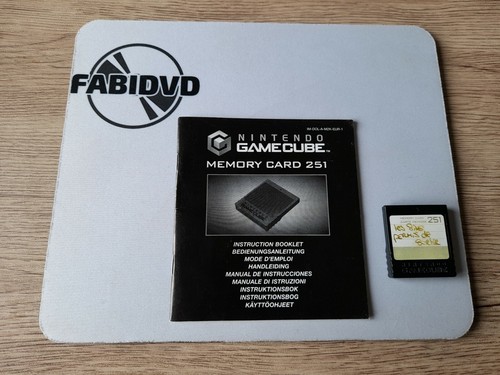 Carte Memoire Officielle Nintendo GameCube 251 Blocs + Notice