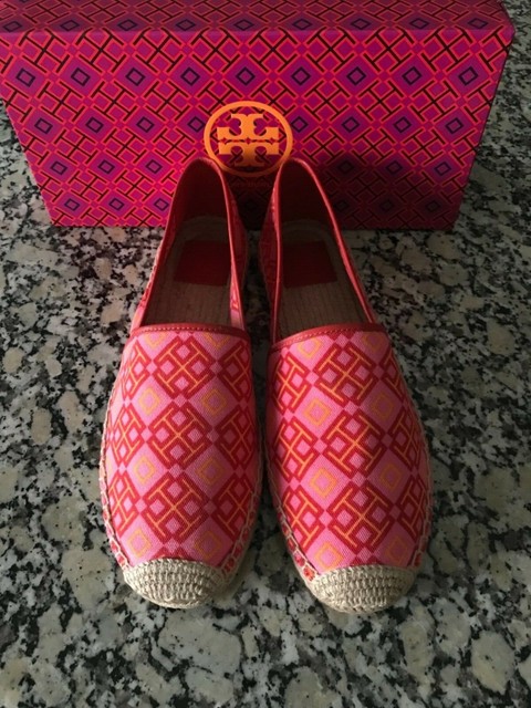 tory burch red espadrille