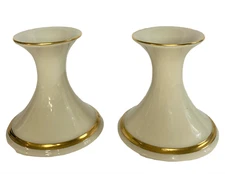 VINTAGE LENOX CHINA "ETERNAL" CANDLESTICK HOLDERS ONE PAIR