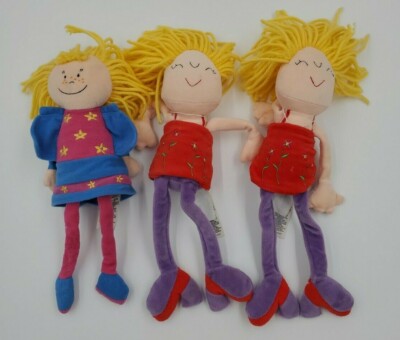 Vintage Rag Dolls Set Of 3  St Michael Cloth Marks & Spence Set Of 3